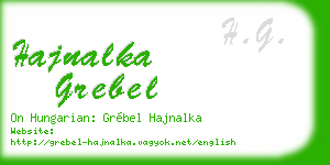 hajnalka grebel business card
