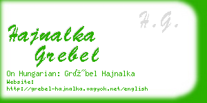 hajnalka grebel business card